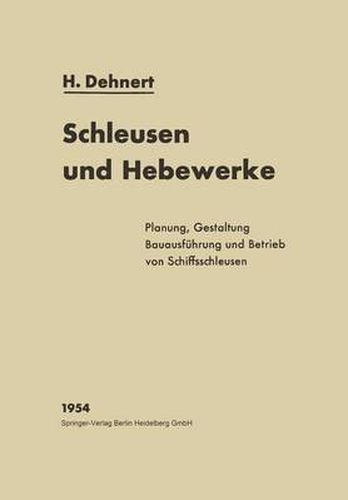 Cover image for Schleusen Und Hebewerke