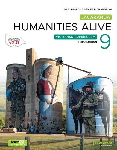 Cover image for Jacaranda Humanities Alive 9 Victorian Curriculum, 3e learnON and Print