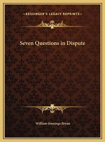 Cover image for Seven Questions in Dispute