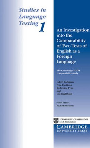 Cover image for An Investigation into the Comparability of Two Tests of English as a Foreign Language