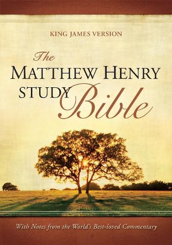 Cover image for The Matthew Henry Study Bible (Red Letter, Bonded Leather, Black)