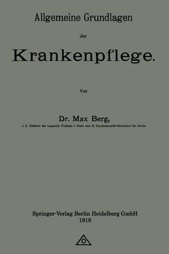 Cover image for Allgemeine Grundlagen Der Krankenpflege