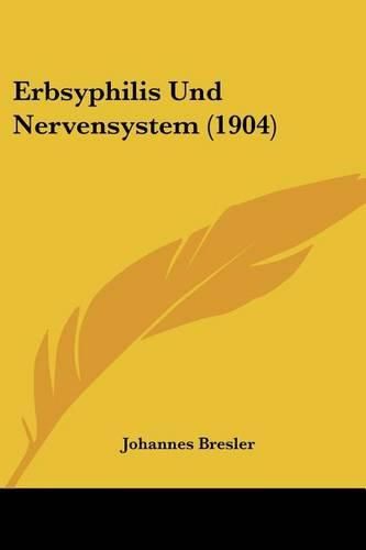 Cover image for Erbsyphilis Und Nervensystem (1904)