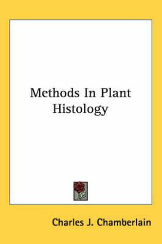 Cover image for Methods in Plant Histology