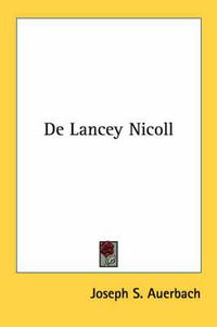 Cover image for de Lancey Nicoll