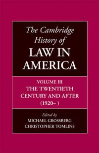 Cover image for The Cambridge History of Law in America