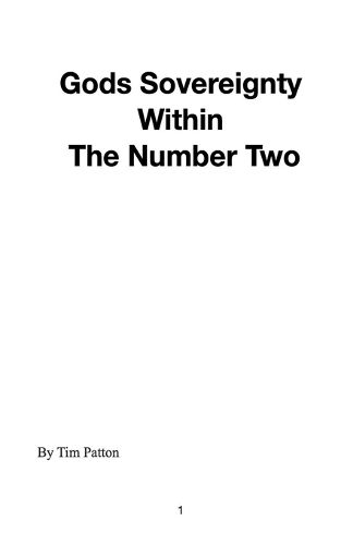 Cover image for Gods Sovereignty Within The Number Two