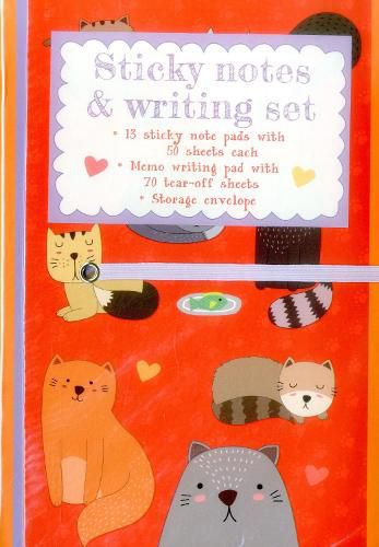 Cover image for Sticky Notes and Writing Set: Cute Cats