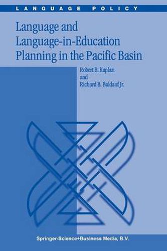 Cover image for Language and Language-in-Education Planning in the Pacific Basin