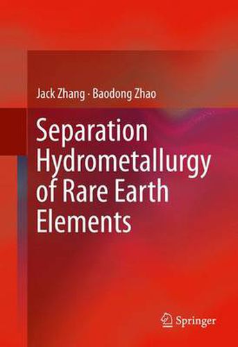 Cover image for Separation Hydrometallurgy of Rare Earth Elements