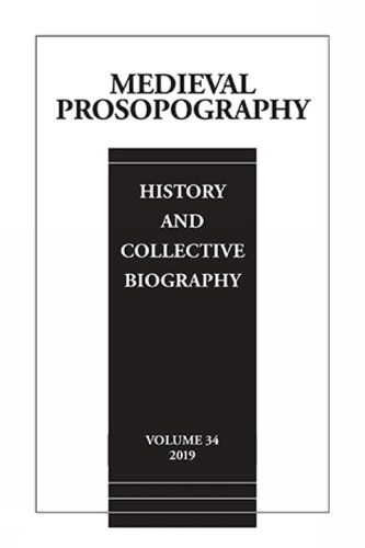 Cover image for Medieval Prosopography: Volume 34 (2019)