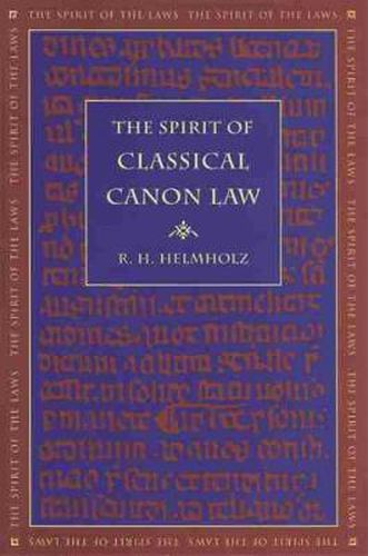 Cover image for The Spirit of Classical Canon Law