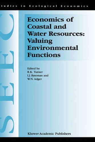 Cover image for Economics of Coastal and Water Resources: Valuing Environmental Functions