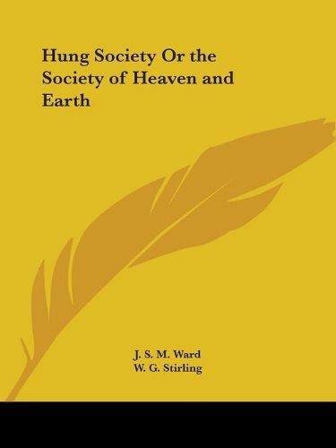 Cover image for Hung Society or the Society of Heaven