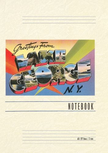 Cover image for Vintage Lined Notebook Greetings from Lake George, New York