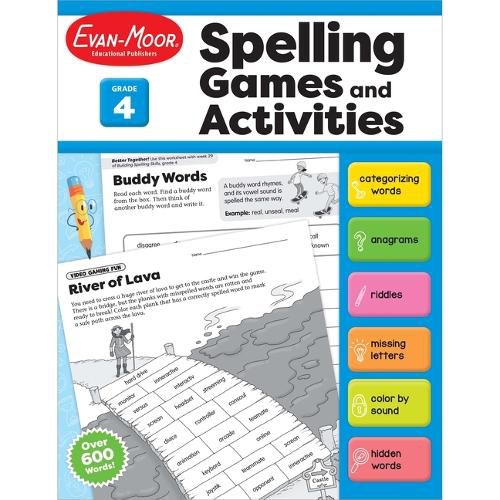 Cover image for Spelling Games and Activities, Grade 4