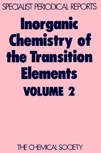 Cover image for Inorganic Chemistry of the Transition Elements: Volume 2