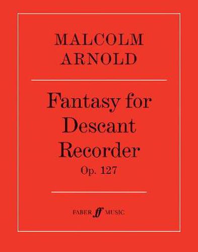 Cover image for Fantasy for Descant Recorder