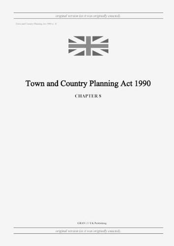 Cover image for Town and Country Planning Act 1990 (c. 8)