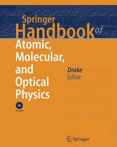 Cover image for Springer Handbook of Atomic, Molecular, and Optical Physics