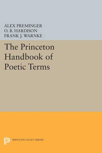 Cover image for The Princeton Handbook of Poetic Terms