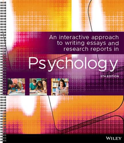 Cover image for An Interactive Approach Writing Essays Research Reports in Psychology, 5th Edition