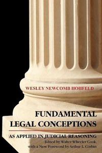 Cover image for Fundamental Legal Conceptions as Applied in Judicial