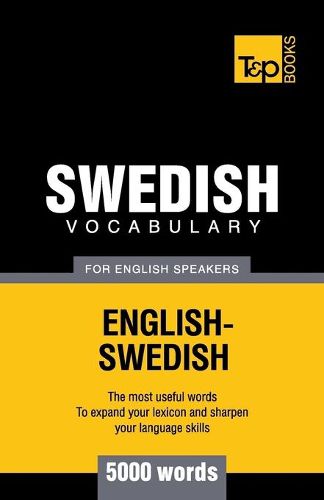 Cover image for Swedish vocabulary for English speakers - 5000 words