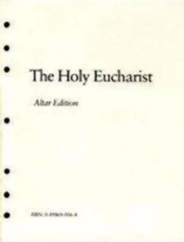 Cover image for The Holy Eucharist Altar Edition Inserts