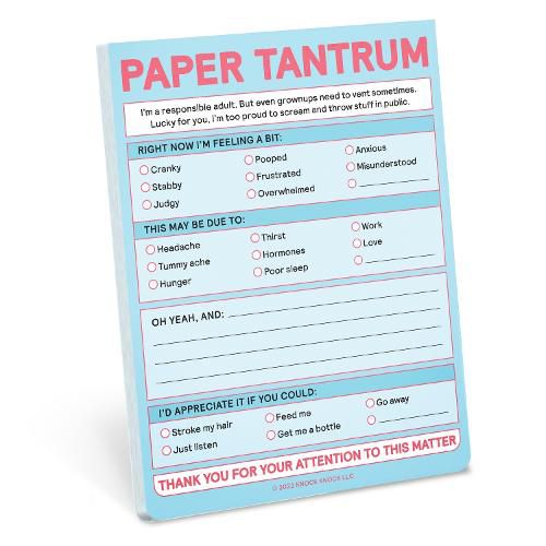 Cover image for Knock Knock Paper Tantrum Nifty Note Pad (Pastel Version)