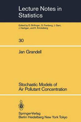 Cover image for Stochastic Models of Air Pollutant Concentration
