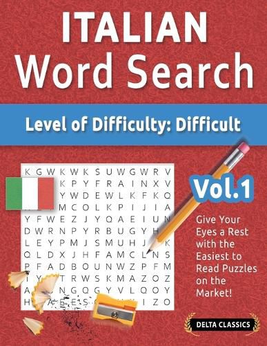 Cover image for Italian Word Search - Level of Difficulty