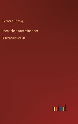 Cover image for Menschen untereinander
