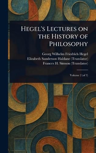 Cover image for Hegel's Lectures on the History of Philosophy