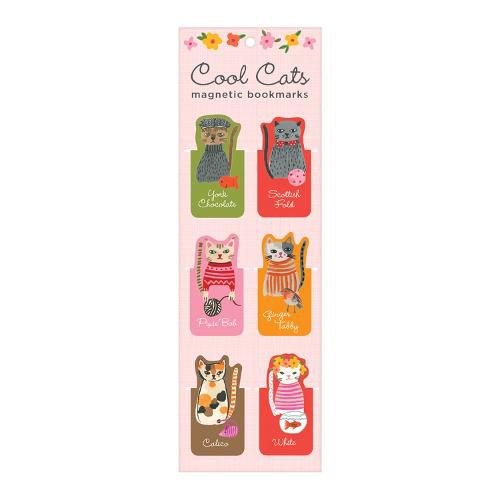 Cover image for Cool Cats Magnetic Bookmarks