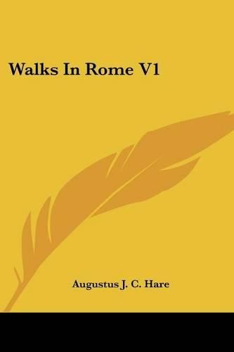 Cover image for Walks in Rome by Augustus