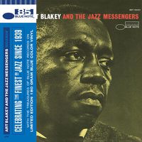 Cover image for Moanin' - Art Blakey And The Jazz Messengers ** Ltd Ed Blue Note 85th Anniversary Collection Blue Vinyl