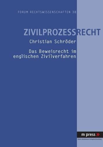 Cover image for Das Beweisrecht Im Englischen Zivilverfahren