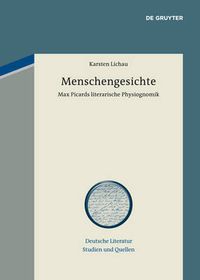 Cover image for Menschengesichte: Max Picards literarische Physiognomik