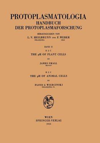 The pH of Plant Cells The pH of Animal Cells