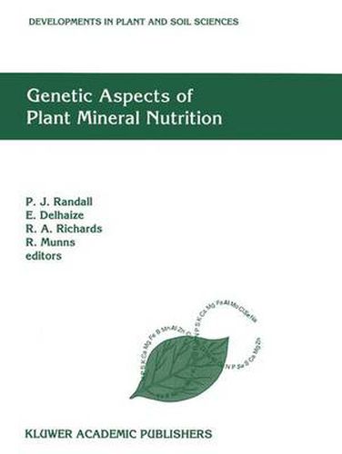 Cover image for Genetic Aspects of Plant Mineral Nutrition: The Fourth International Symposium on Genetic Aspects of Plant Mineral Nutrition, Canberra, Australia, September 30-October 4, 1991