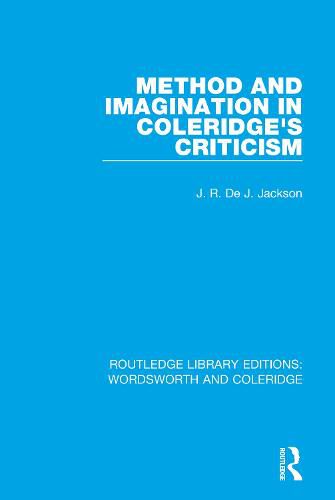 Cover image for Method and Imagination in Coleridge's Criticism