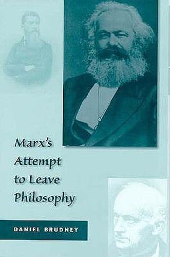 Cover image for Marx's Attempt to Leave Philosophy