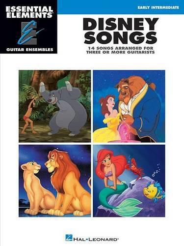 Cover image for Disney Songs: 14 Disney Favorites Arranged for Three or More Guitarists