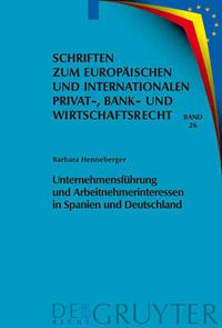 Cover image for Unternehmensfuhrung Und Arbeitnehmerinteressen in Spanien Und Deutschland