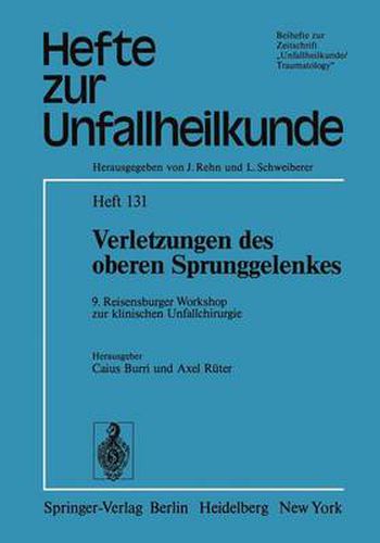 Cover image for Verletzungen Des Oberen Sprunggelenkes