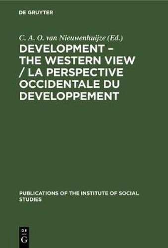 Cover image for Development - The Western View / La Perspective Occidentale du Developpement