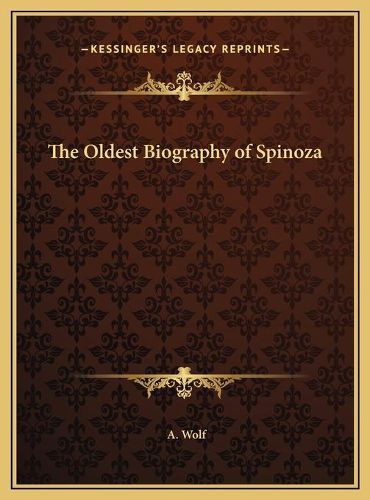 Cover image for The Oldest Biography of Spinoza