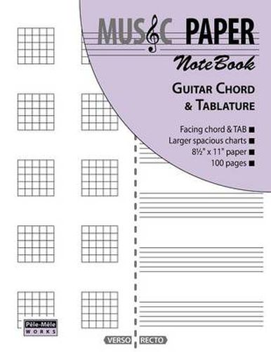 Cover image for MUSIC PAPER NoteBook - Guitar Chord & Tablature