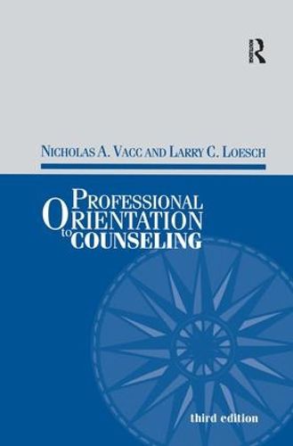 Cover image for Professional Orientation to Counseling